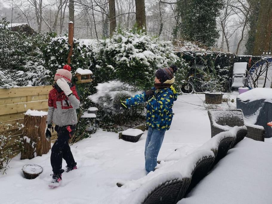 Huisje Mezengroet Lanaken Bagian luar foto